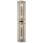 Clayton Wall Sconce - Polished Nickel / Crystal