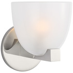Carola Wall Sconce - Polished Nickel / Frosted