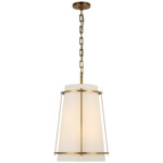 Callaway Pendant - Hand-Rubbed Antique Brass / Linen