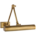 Cabinet Maker Double Plug-in / Hardwired Library Light - Hand-Rubbed Antique Brass