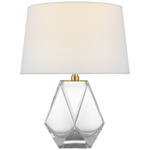 Gemma Table Lamp - Clear / Linen