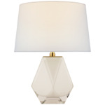 Gemma Table Lamp - White / Linen
