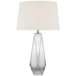 Gemma Tall Table Lamp - Clear / Linen