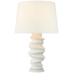 Karissa Table Lamp - Plaster White / Linen