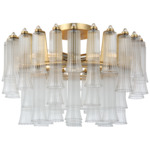 Lorelei Semi Flush Ceiling Light - Gild / Clear