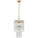 Lorelei Waterfall Chandelier - Gild / Clear