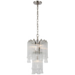 Lorelei Waterfall Chandelier - Polished Nickel / Clear