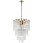 Lorelei Waterfall Chandelier - Gild / Clear