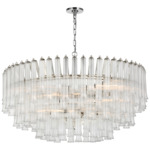 Lorelei Chandelier - Polished Nickel / Clear