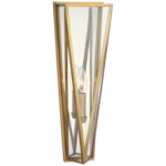 Lorino Wall Sconce - Hand-Rubbed Antique Brass / Clear