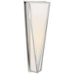 Lorino Wall Sconce - Polished Nickel / White