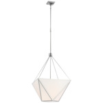 Lorino Pendant - Polished Nickel / White