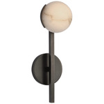 Pedra Petite Tail Wall Sconce - Bronze / Alabaster