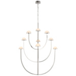 Pedra Chandelier - Polished Nickel / Alabaster