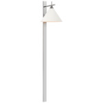 Cleo Statement Plug-in Wall Sconce - Polished Nickel / Matte White
