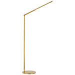 Cona Articulating Floor Lamp - Antique Burnished Brass