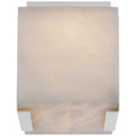 Covet Clip Solitaire Ceiling Light - Polished Nickel / Alabaster