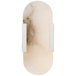 Melange Elongated Wall Sconce - Polished Nickel / Alabaster