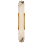 Melange Elongated Wall Sconce - Antique-Burnished Brass / Alabaster