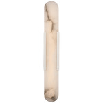 Melange Elongated Wall Sconce - Polished Nickel / Alabaster