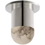 Melange Mini Mono Ceiling Light - Polished Nickel / Alabaster