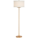 Walker Floor Lamp - Gild / Cream Linen