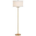 Walker Floor Lamp - Gild / Cream Linen