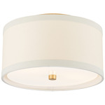 Walker Ceiling Light - Gild / Cream Linen