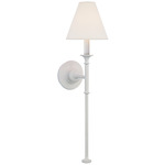 Piaf Torch Wall Sconce - Plaster White / White Linen
