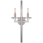 Liaison Double Wall Sconce - Polished Nickel