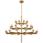 Liaison Chandelier - Antique-Burnished Brass