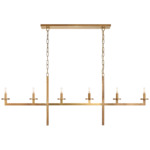 Liaison Linear Chandelier - Antique-Burnished Brass