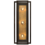 Halle Bathroom Vanity Light - Bronze / Hand-Rubbed Antique Brass / Clear