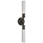 Casoria Bathroom Vanity Light - Bronze / Clear