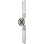 Casoria Bathroom Vanity Light - Polished Nickel / Clear