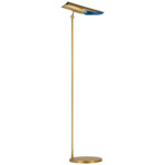 Flore Floor Lamp - Soft Brass / Riviera Blue