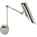 Flore Double Wall Light - Polished Nickel