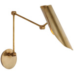 Flore Double Wall Light - Soft Brass