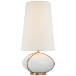 Fondant Table Lamp - Soft Brass / Linen