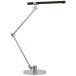 Heron Adjustable Table Lamp - Polished Nickel / Black