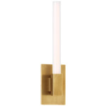 Mafra Wall Sconce - Hand-Rubbed Antique Brass / White