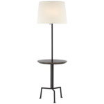 Tavlian Floor Lamp - Aged Iron / Linen