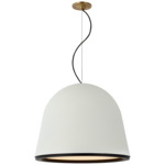 Murphy Pendant - Plaster White / Matte Black