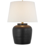 Nora Table Lamp - Matte Black / Linen