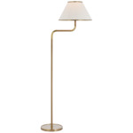 Rigby Floor Lamp - Soft Brass / Natural Oak / Linen