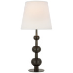 Comtesse Triple Table Lamp - Bronze / Linen