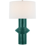 Maxime Table Lamp - Emerald Crackle / Linen