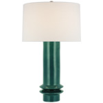 Montaigne Table Lamp - Emerald Crackle / Linen