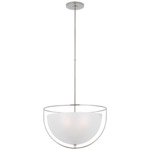Odeon Pendant - Polished Nickel / Frosted