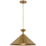 Orsay Grande Pendant - Hand-Rubbed Antique Brass